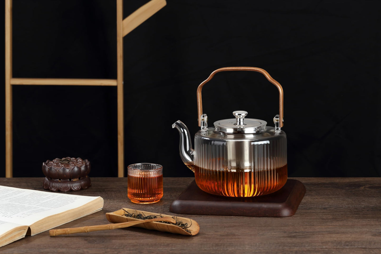 ANEICE Glass Tea Pot Set with Infusers